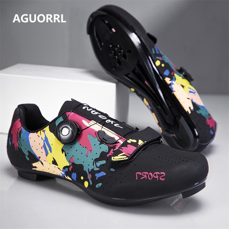 Clipless Mtb Shoes - Sepatu Sepeda Road Lock Tanpa Klip,
