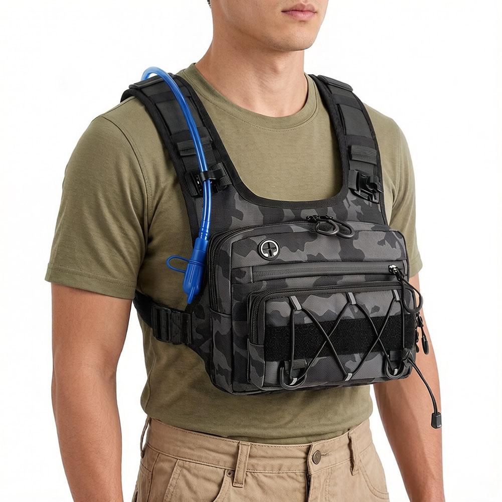 Cycling Gear Organizer Bag - Rompi Hidrasi Tas Dada untuk Bersepeda,