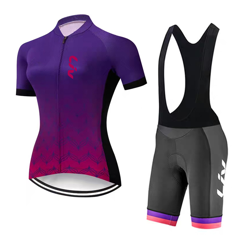 Cycling Gear Girls - Set Pakaian Olahraga Bersepeda LIV Jersey