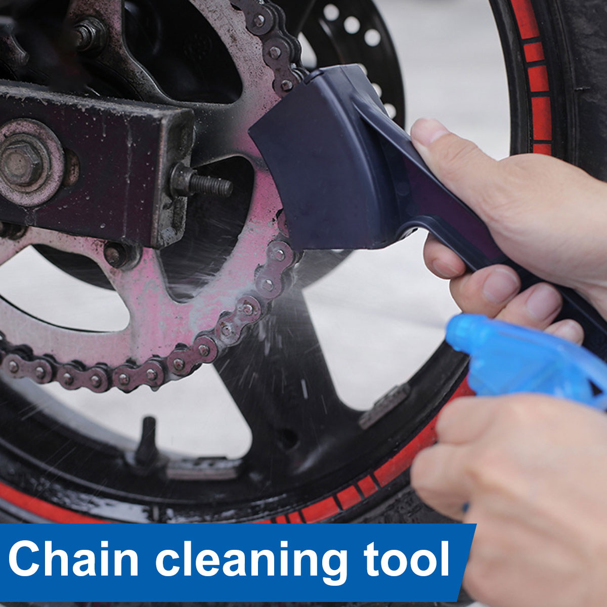 Cyclo Gear - Sikat pembersih rantai sepeda motor kepala