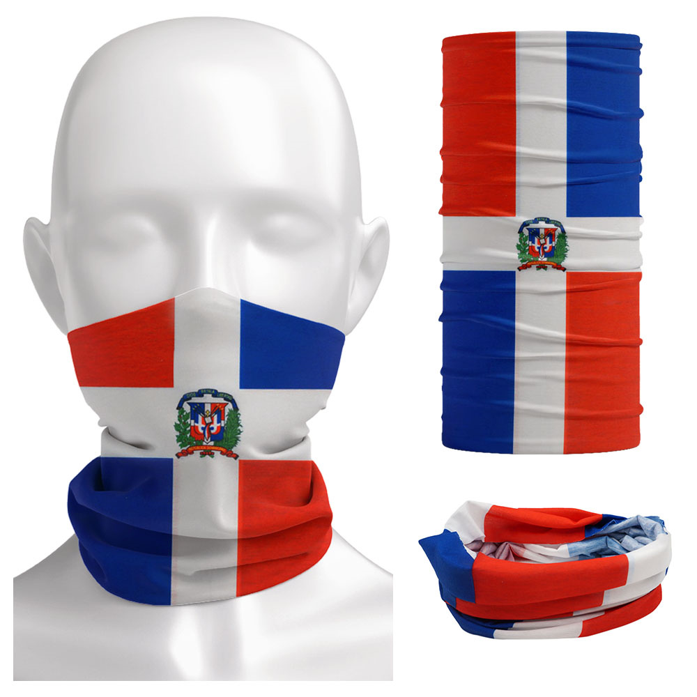 Cycling Gear Women - Dominica Bandana bendera nasional tanpa kelim