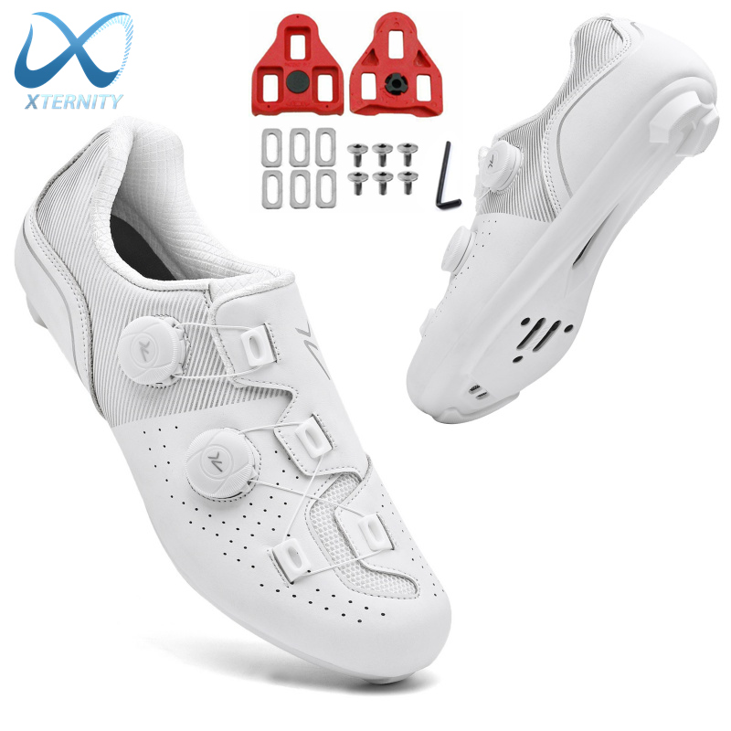 Road Bike Cleats - Sepatu bersepeda profesional ultra-ringan, sepatu Sneakers