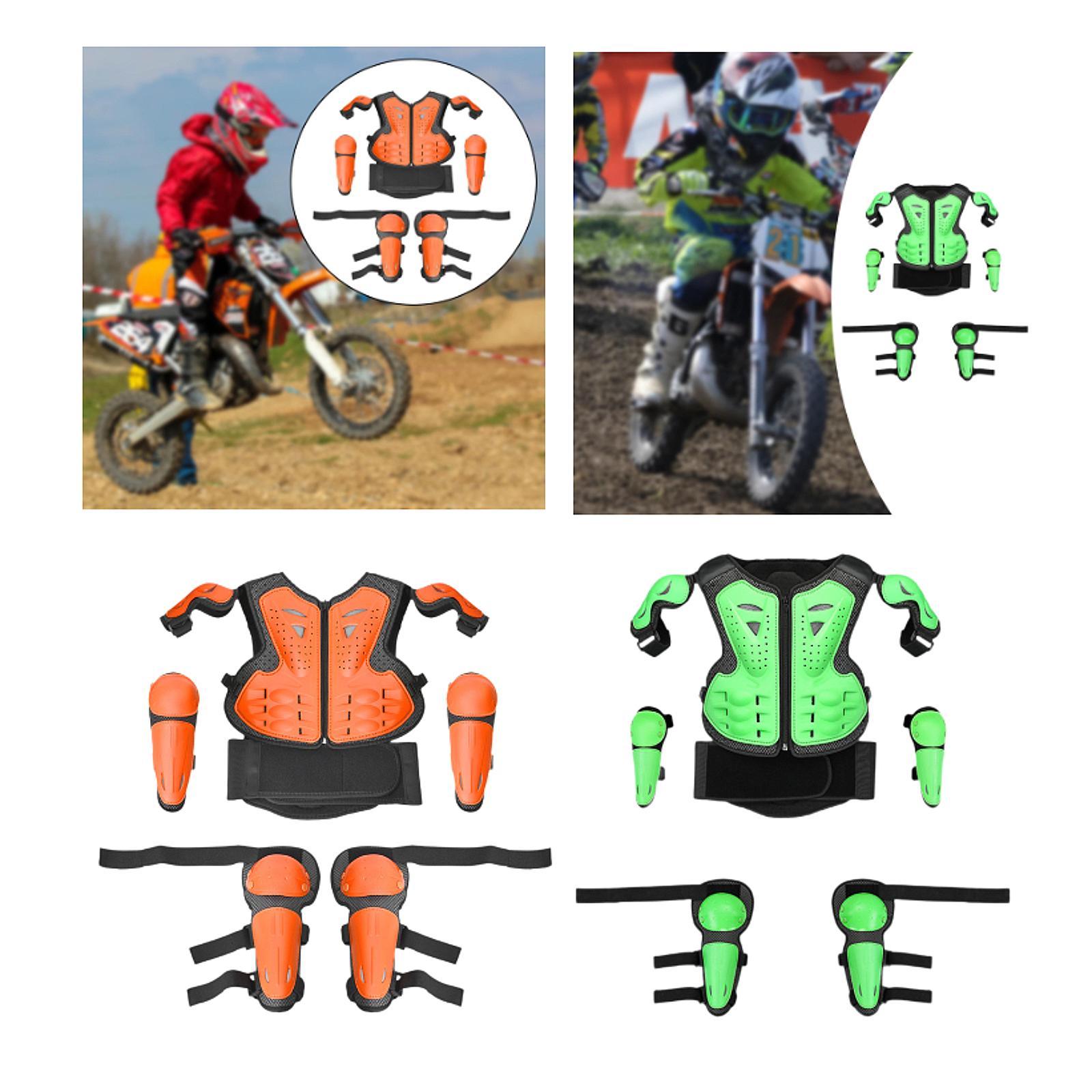 Cycling Gear Vest - Set Perlengkapan Motorcross Anak, Rompi Pelindung