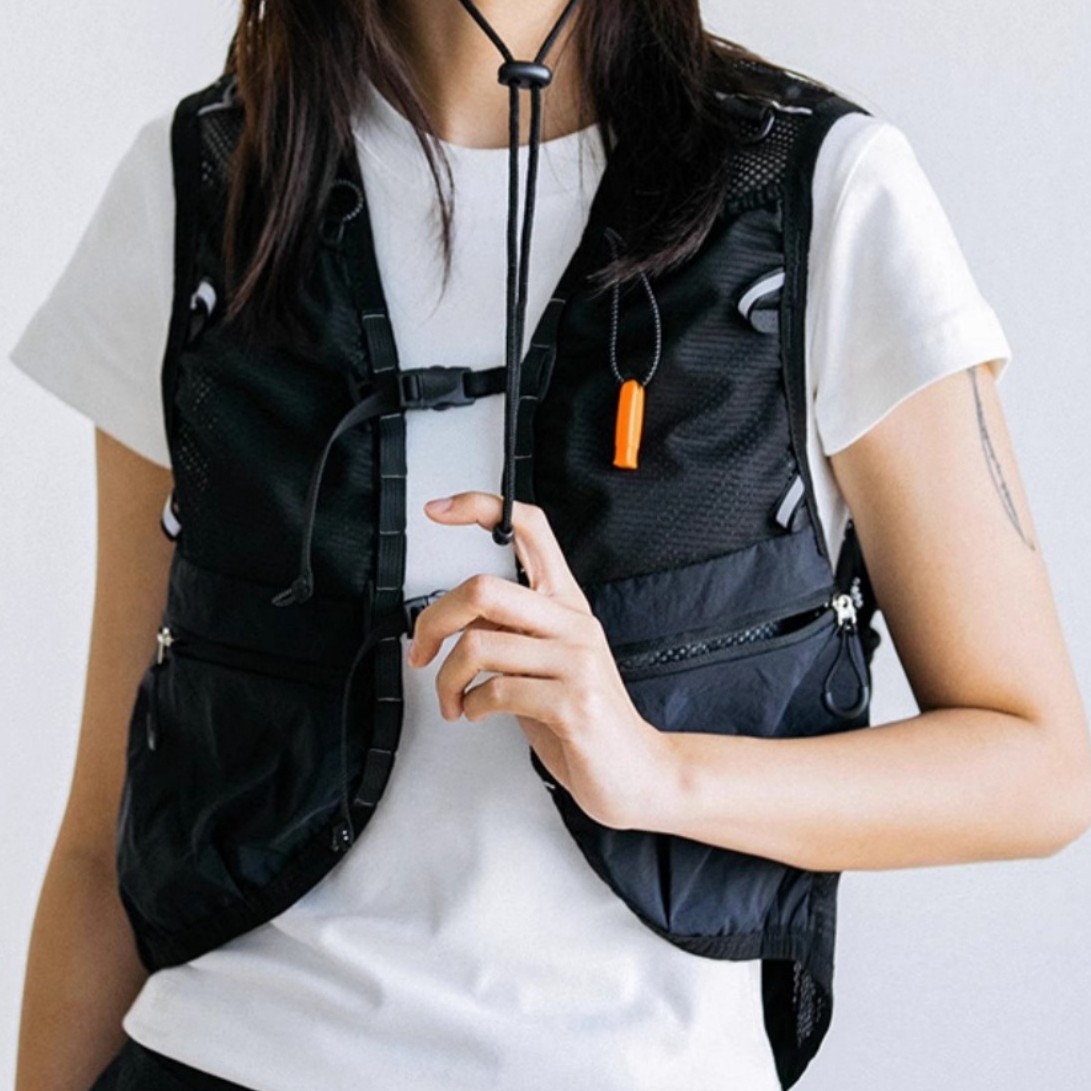 Cycling Gear Vest - Rompi Utilitas Luar Ruangan Uniseks Rompi