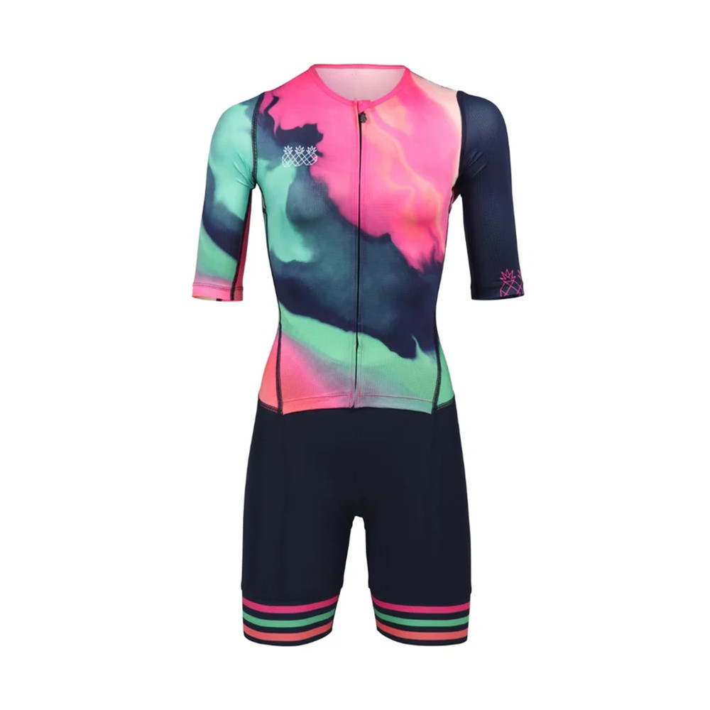 Setelan pakaian Triathlon wani - Cycling Gear Girls ulasan dan harga