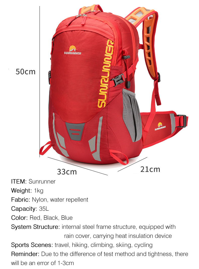 Tas Ransel Hiking 35L Kapasita - Cycling Gear Organizer Bag ulasan dan harga
