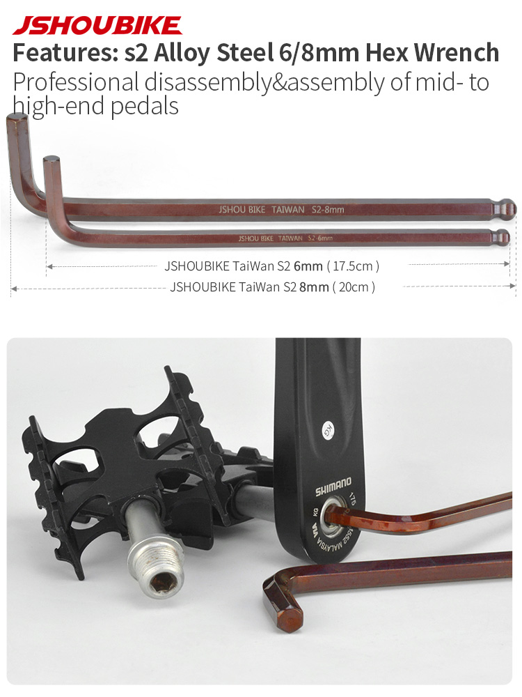JSHOUBIKE 6/8/15Mm Kunci Pas P - Mtb Pedals ulasan dan harga
