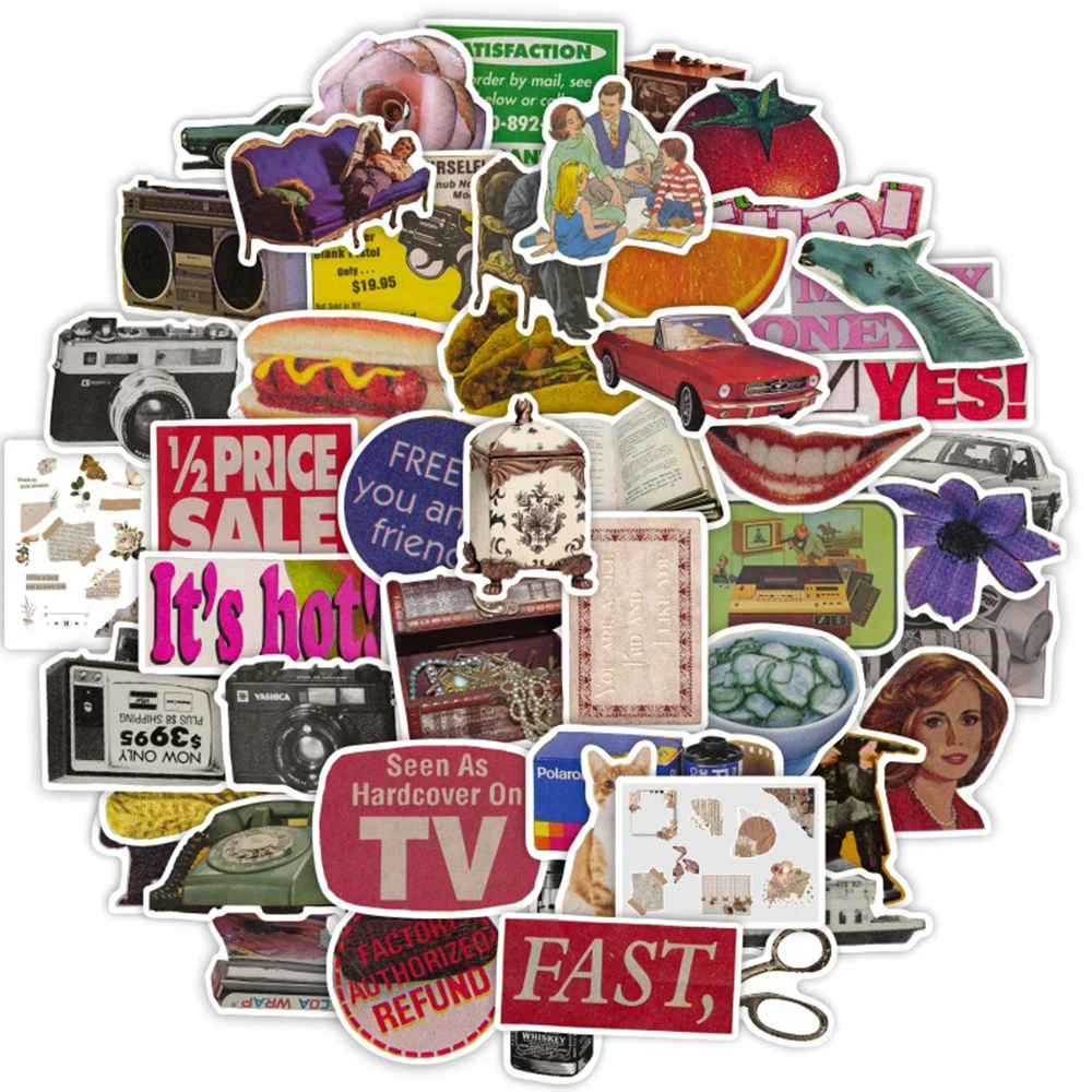 50pcs Stiker Grafiti Vintage D - Vintage Cycling Gear ulasan dan harga