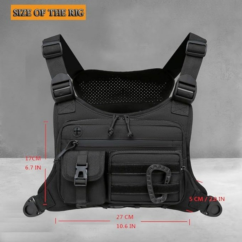 Tas Dada Taktis Pria Vest EDC  - Cycling Gear Vest ulasan dan harga