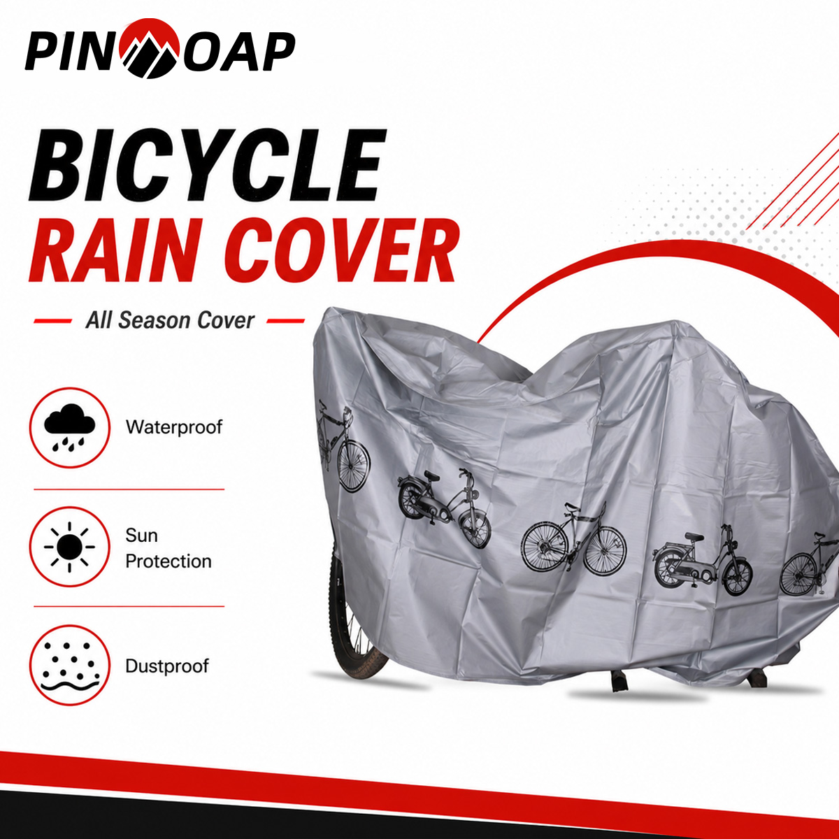 PINMOAP Penutup Sepeda Univers - Cycling Gear Organizer Bag ulasan dan harga