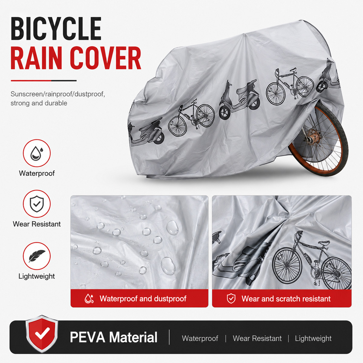PINMOAP Penutup Sepeda Univers - Cycling Gear Organizer Bag ulasan dan harga