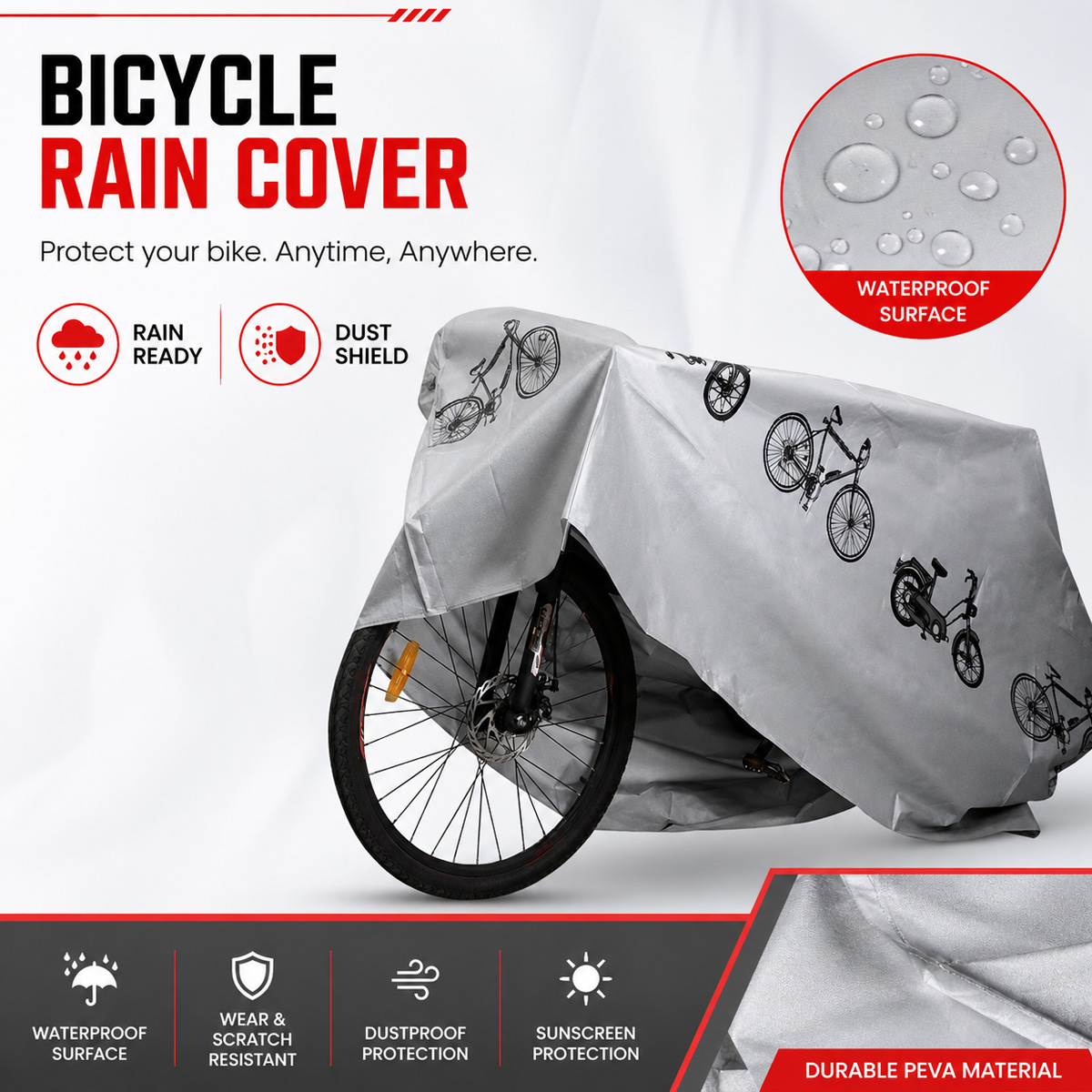 PINMOAP Penutup Sepeda Univers - Cycling Gear Organizer Bag ulasan dan harga
