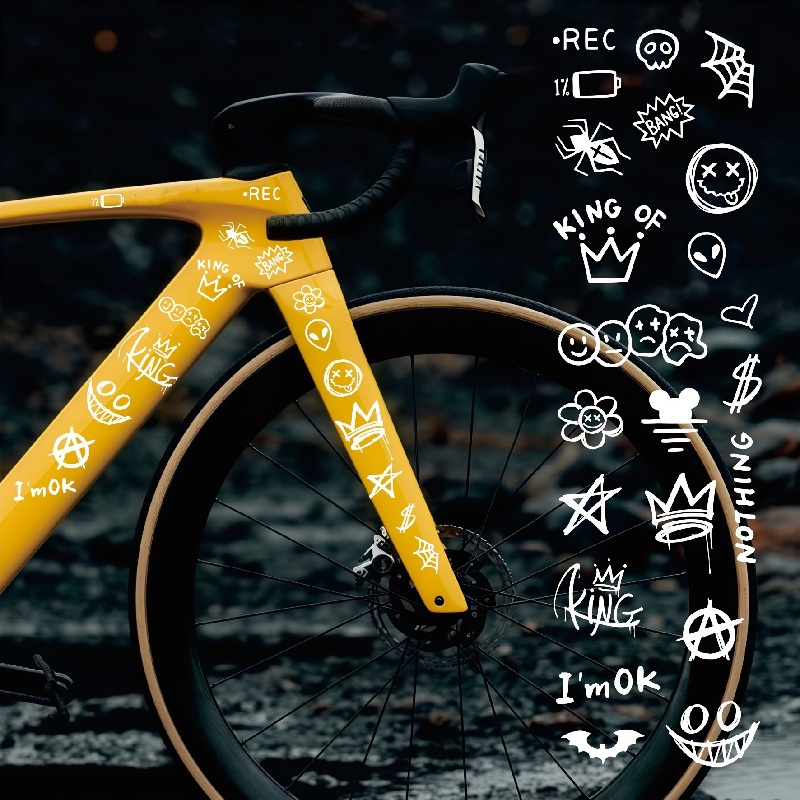 1set Stiker Rak Sepeda Dekoras - Cycling Gear Organizer Bag ulasan dan harga