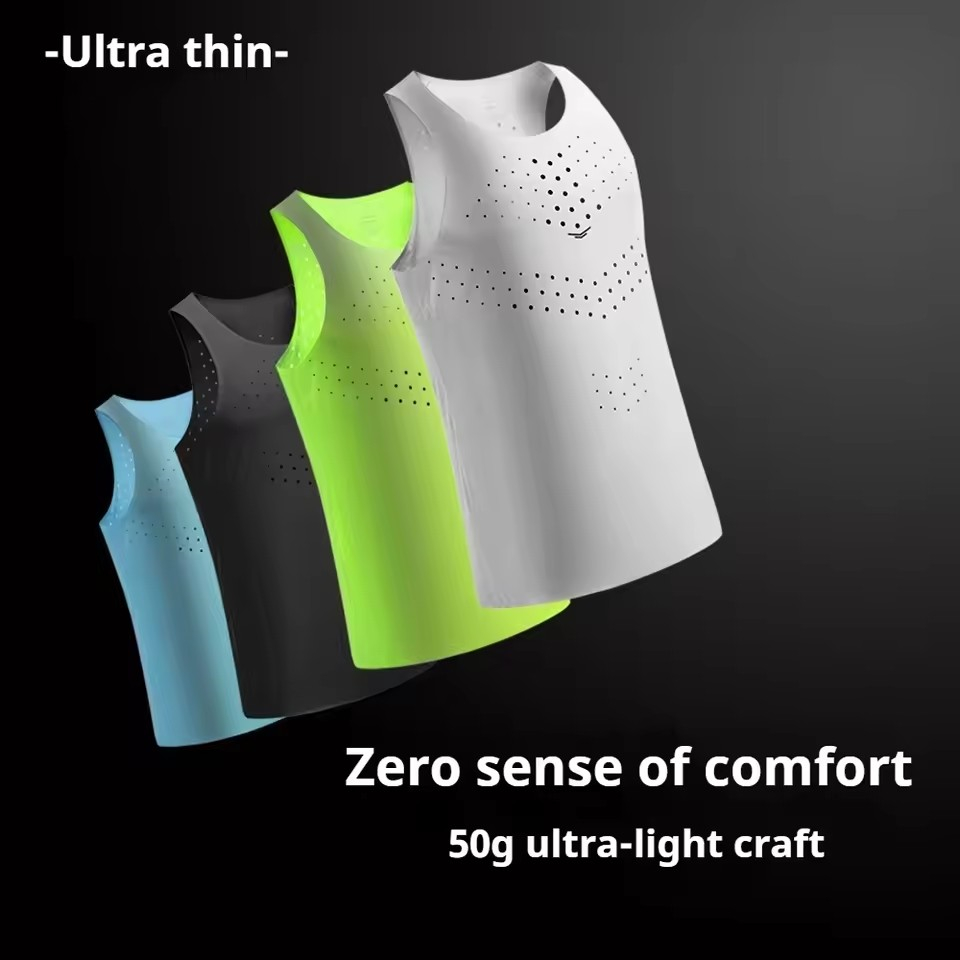 Rompi Lari Ringan Pria, Atasan - Cycling Gear Vest ulasan dan harga