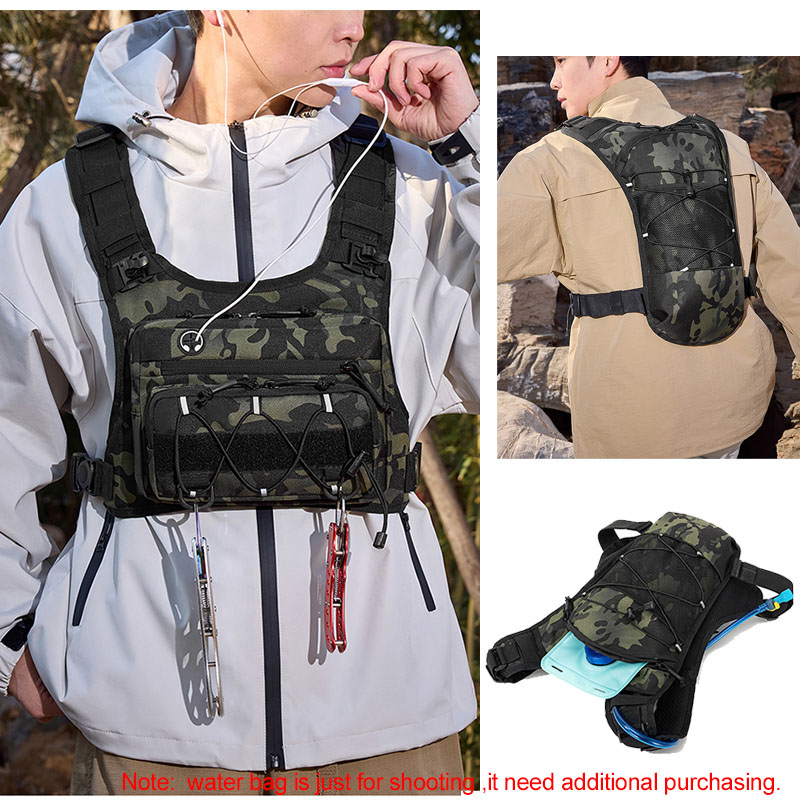 Tas Taktis Rompi Dada Depan un - Cycling Gear Vest ulasan dan harga